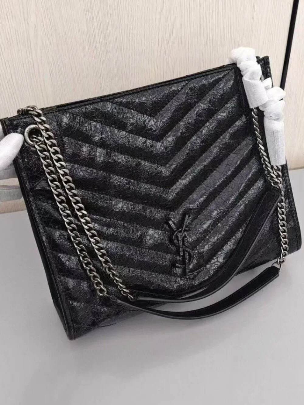 YSL Niki Shopping Bag with Chain Strap